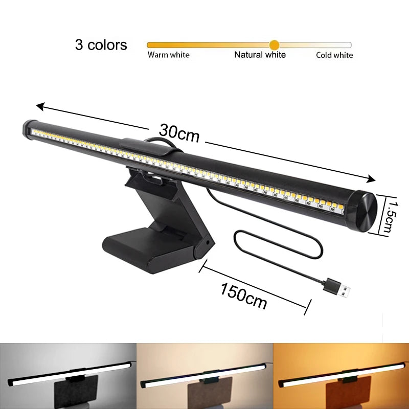 LED Monitor Light Bar with RGB Ambiance