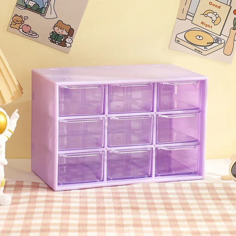 9-Grid Desktop Storage Organizer