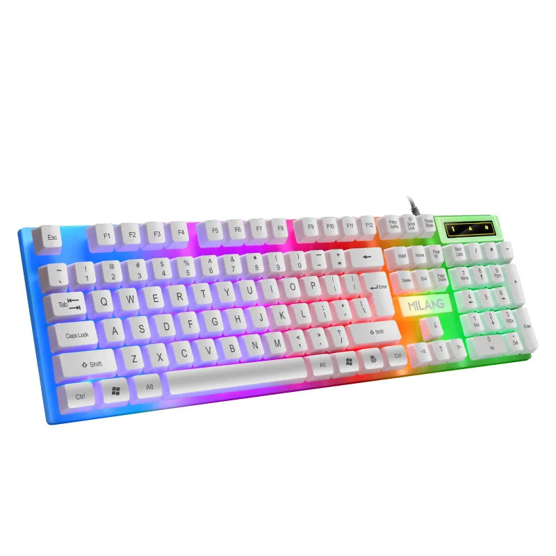 104-Key RGB Mechanical Keyboard – Wired, Waterproof, Full Size