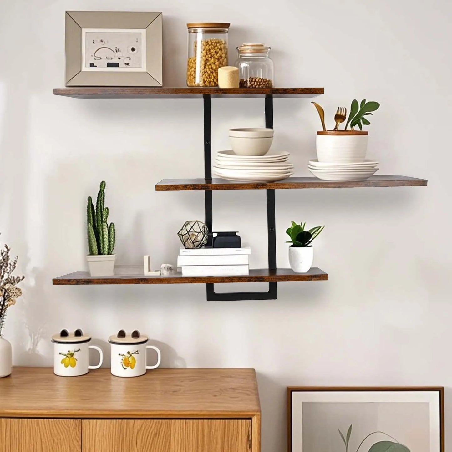 3-Tier Wall Mounted Floating Shelves