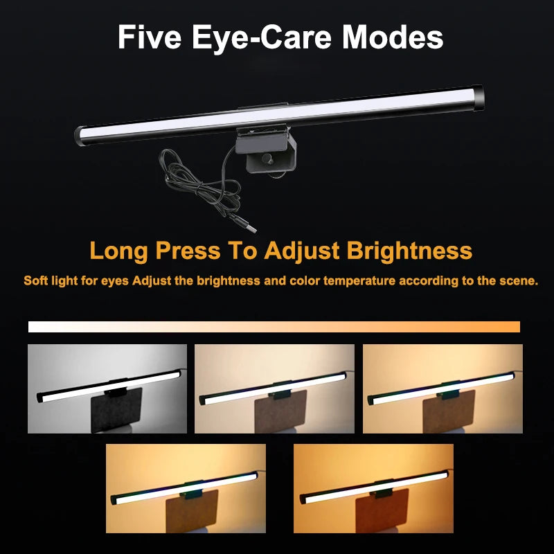 LED Monitor Light Bar with RGB Ambiance