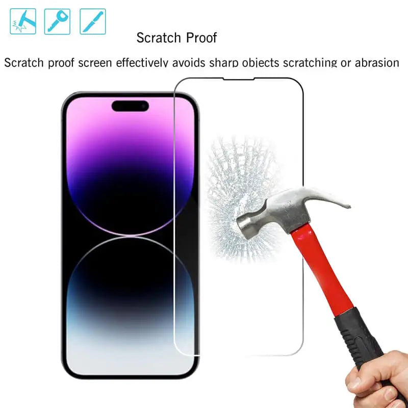 Tempered Glass Screen Protector for iPhone 11–18 Series