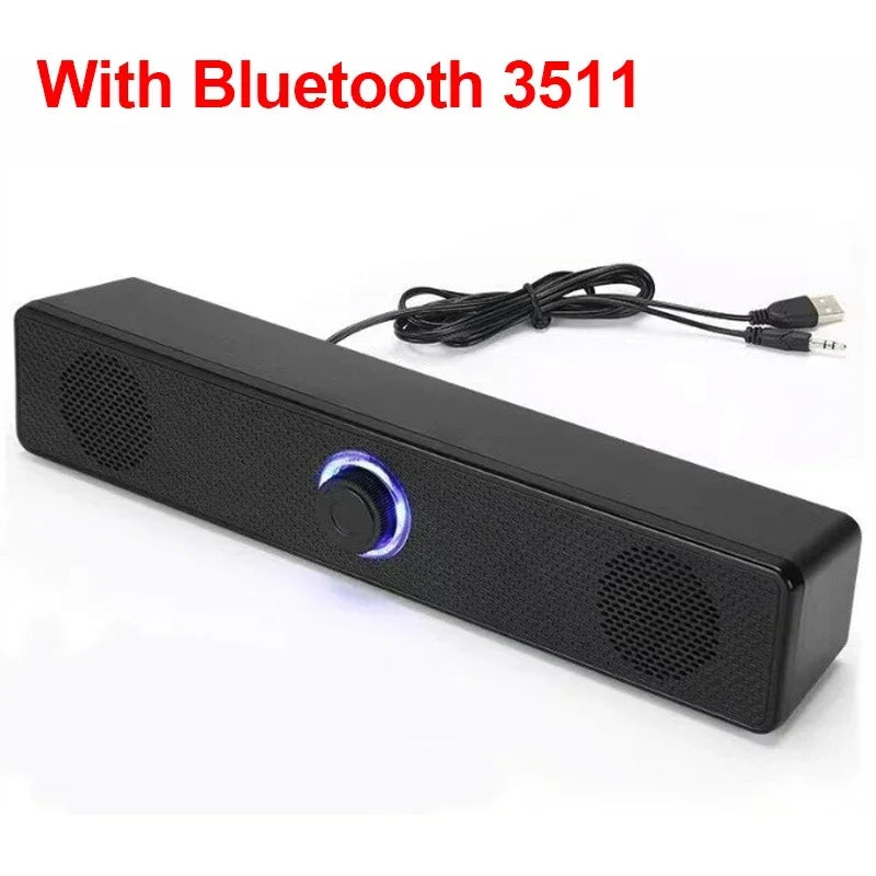 Desk Soundbar with Bluetooth & AUX — USB Powered PC Speaker