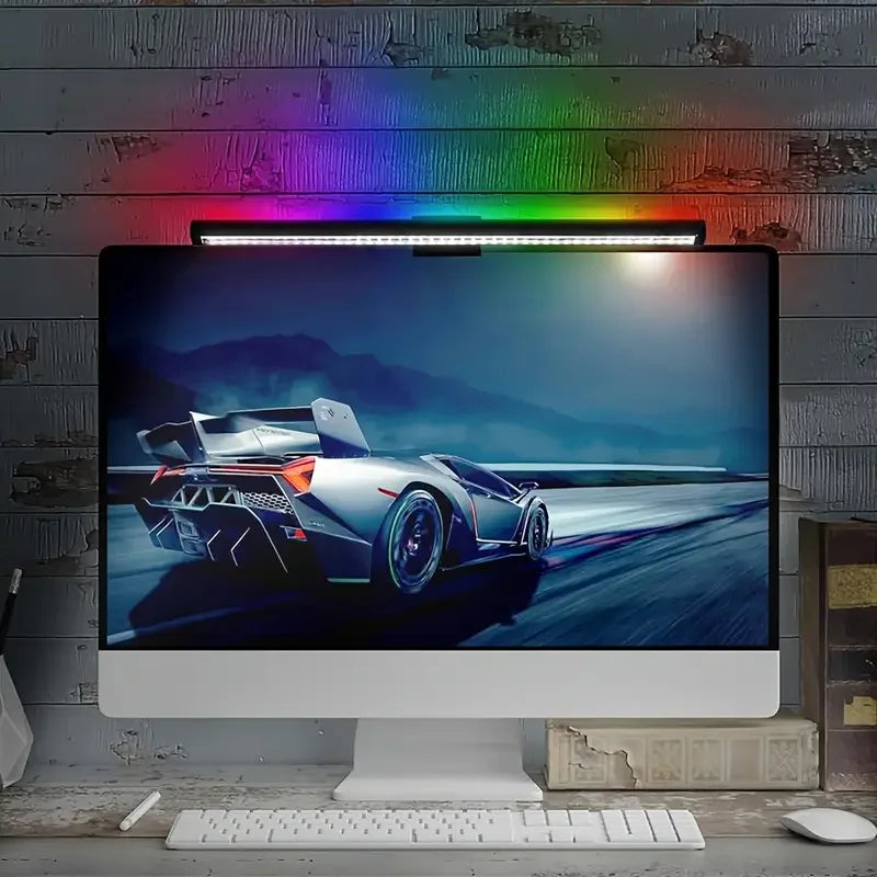 LED Monitor Light Bar with RGB Ambiance