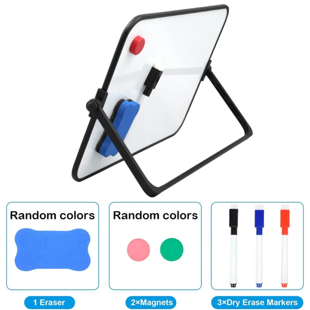 Double-Sided Magnetic Whiteboard with Stand & Accessories