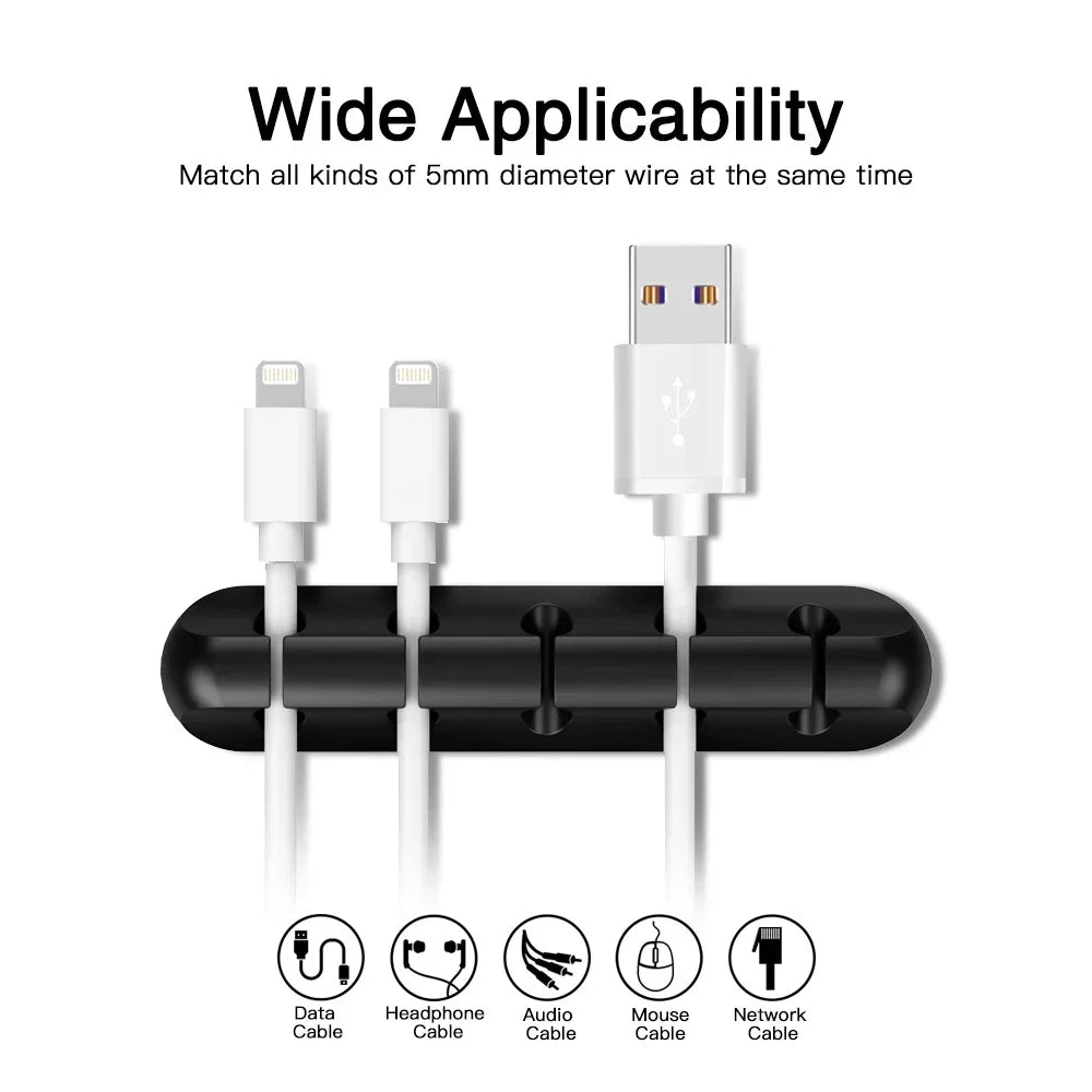 Silicone Cable Management Clips