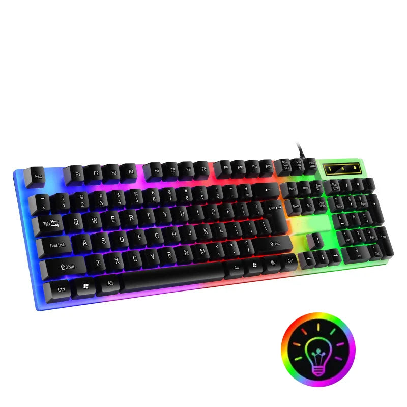 104-Key RGB Mechanical Keyboard – Wired, Waterproof, Full Size