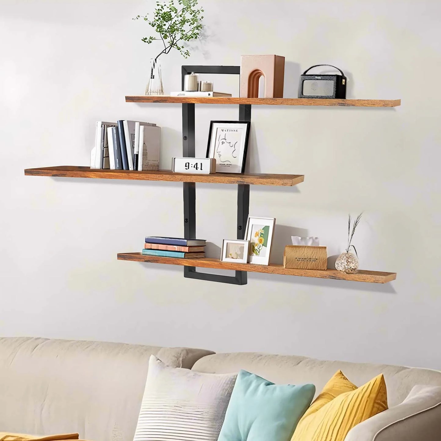 3-Tier Wall Mounted Floating Shelves