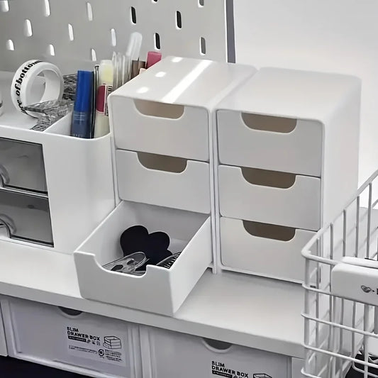 3-Tier Desk Organizer with Drawers