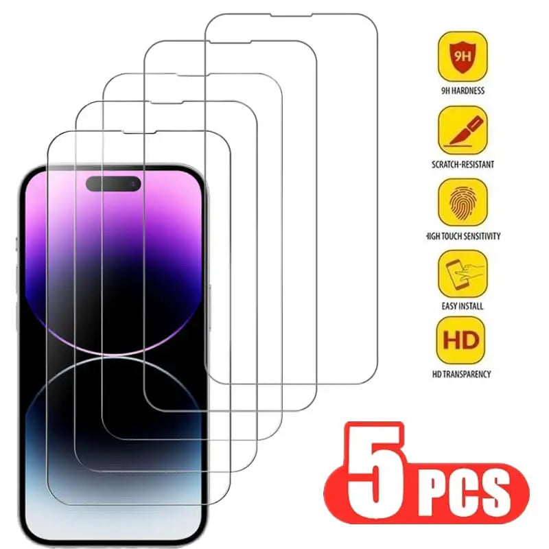 Tempered Glass Screen Protector for iPhone 11–18 Series