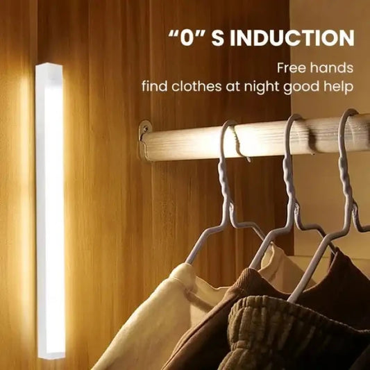 Wireless Motion Sensor Night Light — USB-C Rechargeable LED Cabinet Lamp (10–50cm)