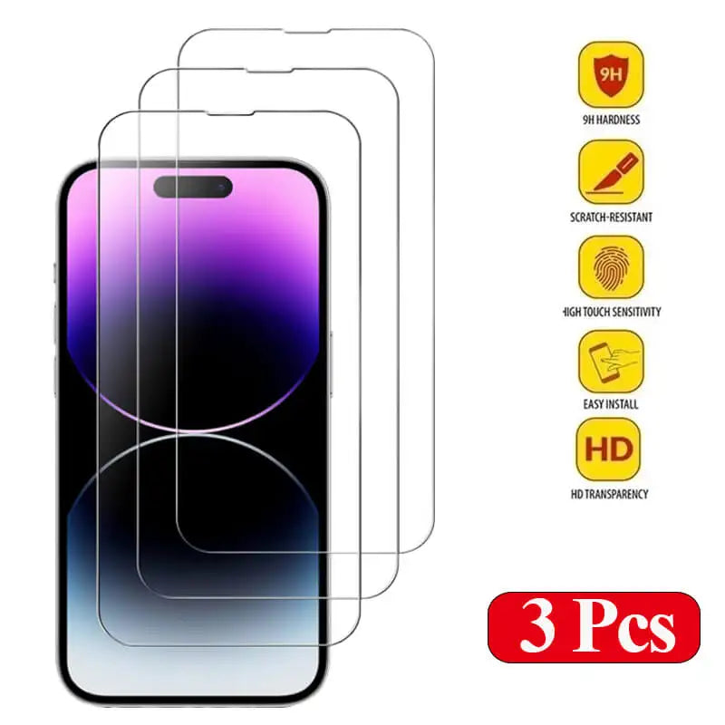 Tempered Glass Screen Protector for iPhone 11–18 Series