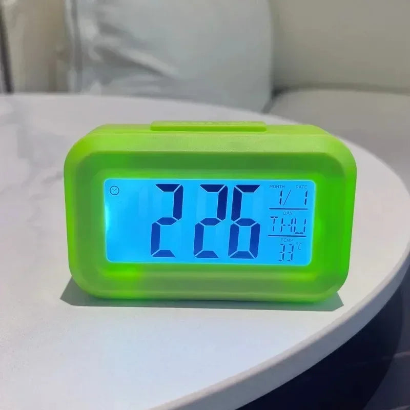 LED Digital Alarm Clock with Temperature & Date Display (Batteries Not Included)