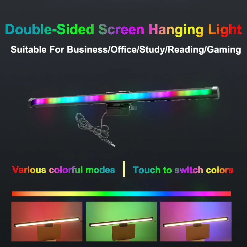 LED Monitor Light Bar with RGB Ambiance