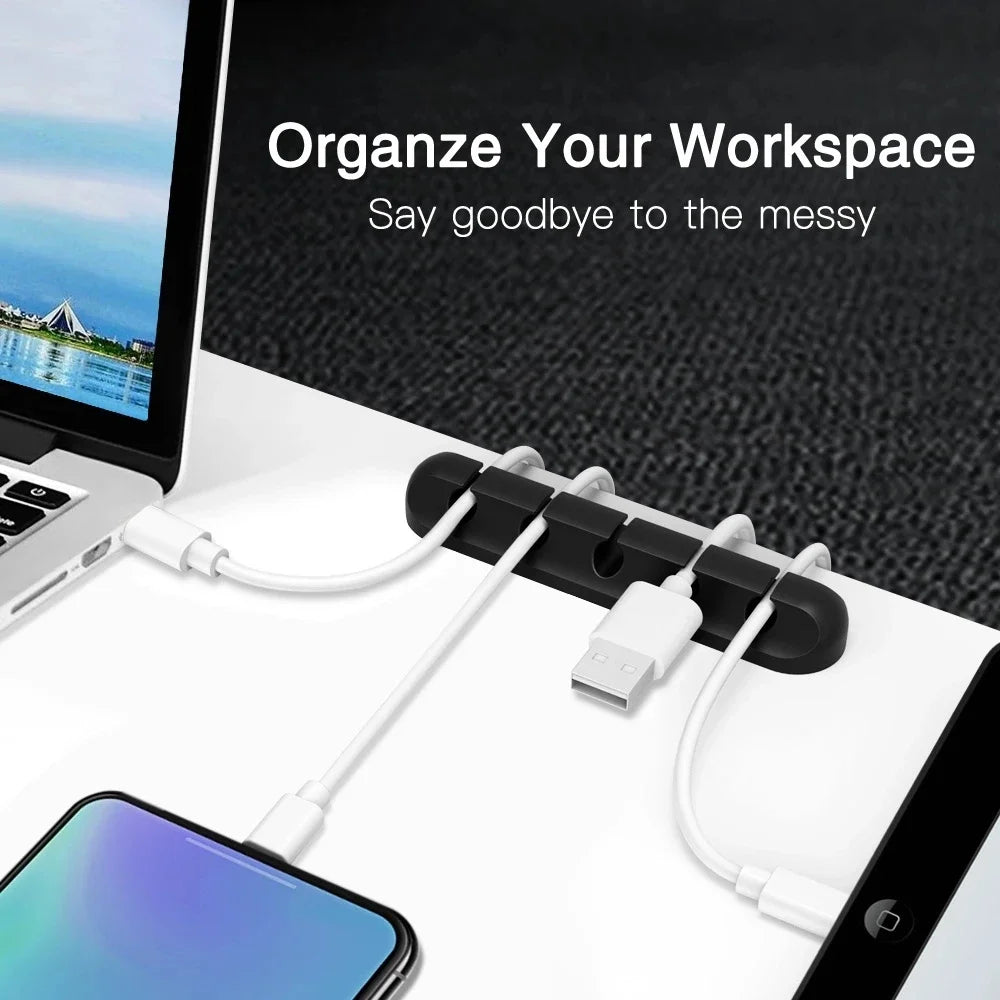 Silicone Cable Management Clips