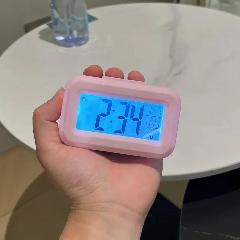 LED Digital Alarm Clock with Temperature & Date Display (Batteries Not Included)