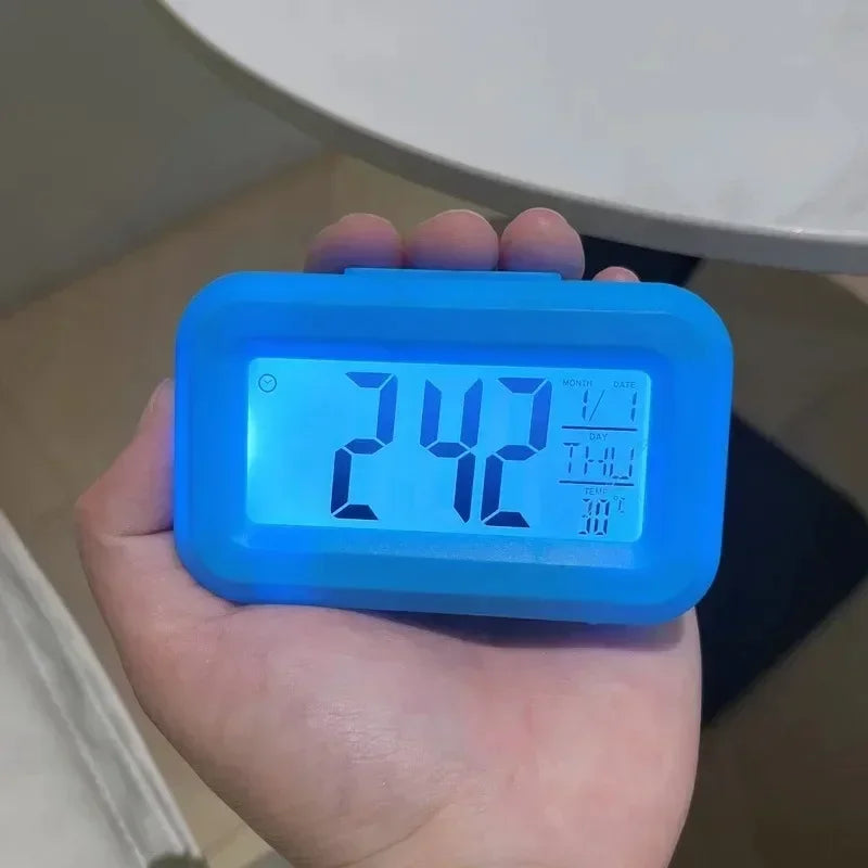LED Digital Alarm Clock with Temperature & Date Display (Batteries Not Included)