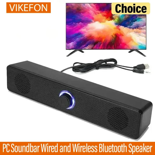 Desk Soundbar with Bluetooth & AUX — USB Powered PC Speaker
